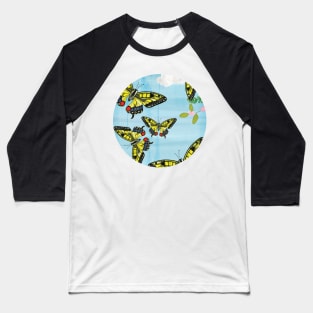 Butterflies Baseball T-Shirt